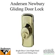 Andersen Newbury Sliding Door Lock Assembly With Keys Right Handed Lock