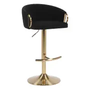 Noir Gold Gas Lift Bar Stool