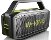 W-KING Portable Loud Bluetooth Speakers with Subwoofer, (100W Peak) 60W Outdo...
