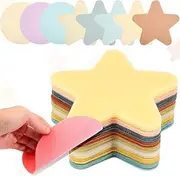 Tanlade 32 Pcs Multicolor Spot Markers 7 Inch Carpet Floor Spots Markers Floor Dots for Classroom Flexible Carpet Dots for Classroom Decoration Elementary Preschool (Star,Pastel Color)
