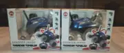 2 Pack Sharper Image Thunder Tumbler Remote Control 360 Degree Spinning Car Blue