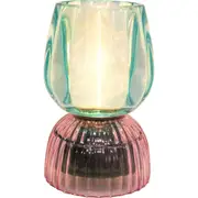 LVD Led Glass Home/Room Bedside Lamp Light Tabletop Decor 13cm Tangarine GRN