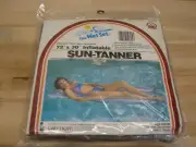 NOS VINTAGE 1983 INTEX SUN-TANNER INFLATABLE AIR MAT 72" X 30" POOL FLOAT