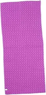 OSOLADY 1Pc Slip Fitness Mat for Yoga and Pilates Lightweight Exercise Blanket with Plum Blossom Dots Design Purple for Home Gym and Outdoor Workouts