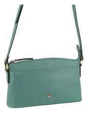 [PIERRE CARDIN] Leather Cross-body Bag in Moss