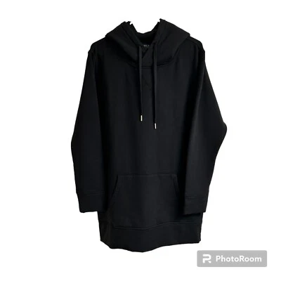 Polo Ralph Lauren Women’s Size Med Black Side Zip Pullover Longline Hoodie