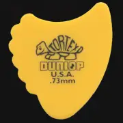 Dunlop Tortex Fin / Fins Yellow 0.73mm Guitar Picks - 6 10 12 20 24 36