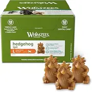 WHIMZEES Hedgehog Dental Dog Treats, Bulk Box, Large (18-27kg Dogs), Natural Daily Dental Chews (30 Count)