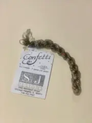 S & J's Confetti Thread #1085 (GoldenSmoke) 6 1/2 meters Needlepoint/Long Stitch