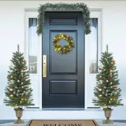 4 Piece Christmas Door Decoration Set PVC