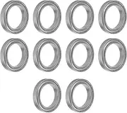 Baxnore 10PCS S6910ZZ Miniature Bearing, Stainless Steel Rolling Bearing, Low Noise Ball Bearing, Small Diameter Ball Bearings for Machinery