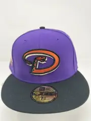Arizona Diamondbacks - New Era Hat Club Fitted Hat - Size 7 5/8 - Purple Black