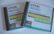 2x TDK MEDICAL ARCHIVAL DICOM CD-R CD RECORDABLE 650 MB CD-R74MJB NEW#a