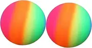 ADOCARN Bounce Play Ball Pool Balls for Playground Outdoor Balls Ball Pit Outdoor Play Equipment Mini Basketball Hoop Rainbow Pit Balls Dodgeball Rainbow Balls Colorful