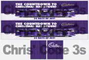 Code 3 Adhesive Trailer Decal - Cadbury's Christmas - 1/50 1/64 1/76 1/87 1/148