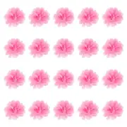 20Pcs 2" Chiffon Flowers Sewing Fabric Flower Appliques for Crafts Dark Pink