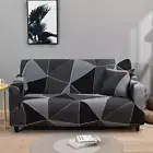 Geometric Stretch Plaid Sofa Slipcover Elastic Covers Sofa Cover 1/2/3 Seater
