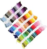 PHENOFICE 100 Color Assorted Cotton Embroidery Threads for Sewing Project Kit