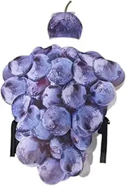 [Generic] Grape Costume with Hat Halloween Props Cosplay for Birthday Gift Party Supplies