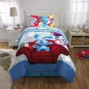 Nickelodeon Blue's Clues & You 5PC Reversible Comforter/Sheet Bedding Set *New*
