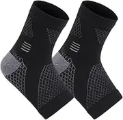 Ankle Compression Socks Ankle Sleeves for Men/Women Sweat Absorbing Lightweight Foot Support Sleeve