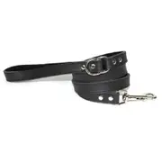 Dogue Plain Jane Leather Dog Lead Black