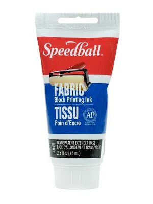 Speedball Block Printing Fabric Ink Medium - 2.5 oz. transparent base extender