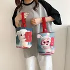 Cartoon Rabbit Small Bucket Bag Graffiti Cloth Bags Women Girls