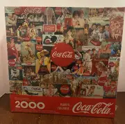 Springbok 2000 pc Coca Cola Puzzle 1998 Vintage Ads - New Sealed