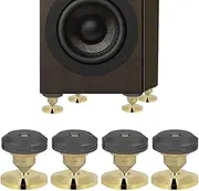 HiFi Speaker Spikes, 4Pcs Speaker Isolation Spikes Stand Feet Speaker AMP CD Cone Base Pads, 28x25mm