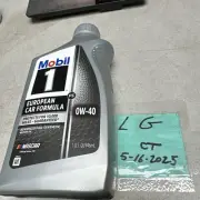 Mobil 1 European Car Formula Advanced Full Synthetic Motor Oil 0W-40 1 U.S. Qt