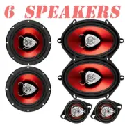 Bos Audio Door, Dash & Rear Deck Speaker Package for 1987-1993 for Ford Mustang