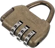 Healeved Vintage Style Padlock Travel Combination Lock Zinc Alloy Luggage Lock for Gym Backpack Drawer