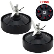 2 Pack Pro Extractor Blade 431KKU480 for Nutri Ninja BL480 BL682 BL640 7 fins
