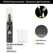 Touch Up Paint For Bmw All Models WM28 Johnst Grey With Polish Paste