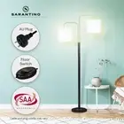 Sarantino Black/Brass Bedside Light Reading Table Lamp