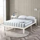 Zinus Moiz Timber Bed Frame Base White - King Single