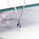 ART64 二月誕生石 紫水晶 純銀項鍊 單鑽設計 天然石系列 生日石 女生項鍊 生日禮物