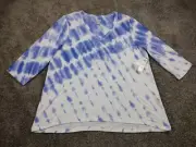 Chico's Zenergy Tunic Top Women's Size 3 (US 16/18) Multicolor Soft Over Size