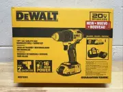 DeWalt DCD793D1 20V 1/2" Brushless Cordless Compact Drill/Driver Kit **New**