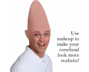 Adult Skeleton Alien Cone Bald Head