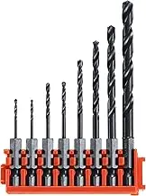 Bosch CCSDV08 Impact Tough Black Oxide Drill Bits with Clip for Custom Case System