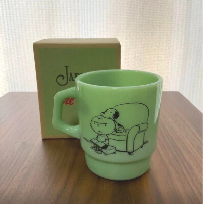 RARE Fire King SNOOPY Stacking Mug Peanuts 70th MAN'S BEST FRIEND