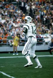 Joe Namath Of The New York Jets Drops Back To Pass 1971 OLD PHOTO