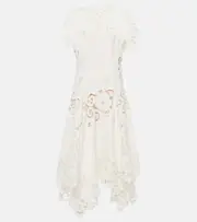 Oscar de la Renta Guipure lace midi dress