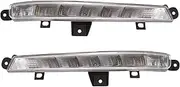 Car Left Right DRL LED Fog Lamps Lights Daytime Running Lights Compatible for Mercedes Benz W221 S63 AMG 2007-2013