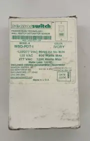New Sensorswitch WSD-PDT-1 Sensor Switch Switches Passive Dual Wall