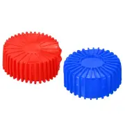 2pcs 70mm Manifold Gauge Protective Boot Covers for Refrigerant Gauges Red Blue