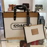 在飛比找Yahoo!奇摩拍賣優惠-全館免運 COACH 89488 新款女士手提帆布購物袋 l