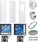Upgraded Dryer Vent Window Kit for 4" Diameter Dryer Exhaust Hose, Universal Win